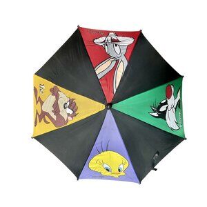 Looney Tunes Kids Umbrella | Bugs Bunny Tweety Sylvester Taz | Vintage Cartoon R